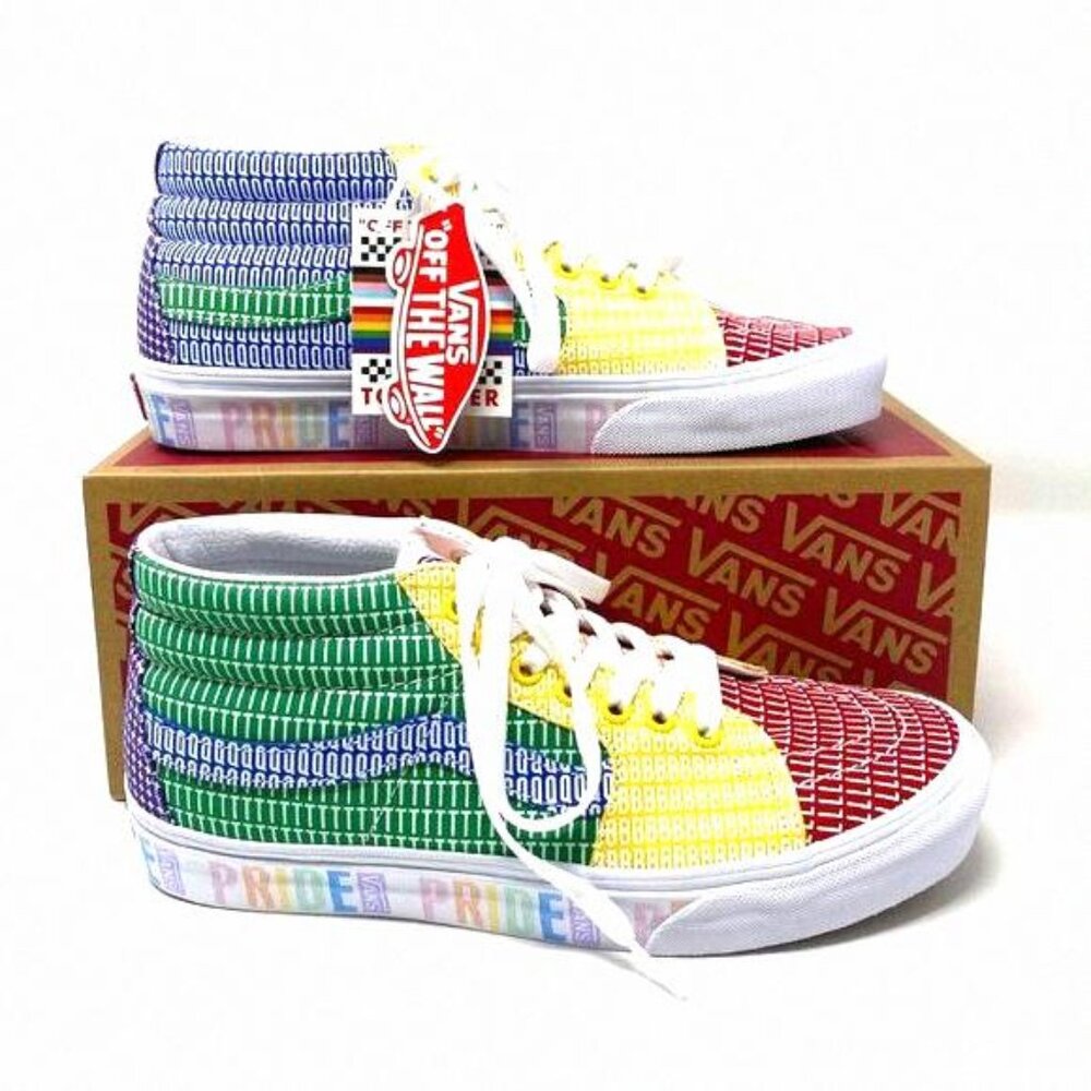 💖MEGA SALE💖VANS PRIDE LGBTQ+ Authentic Men’s Sneakers Sk8-Mid VN0A3WM33WJ